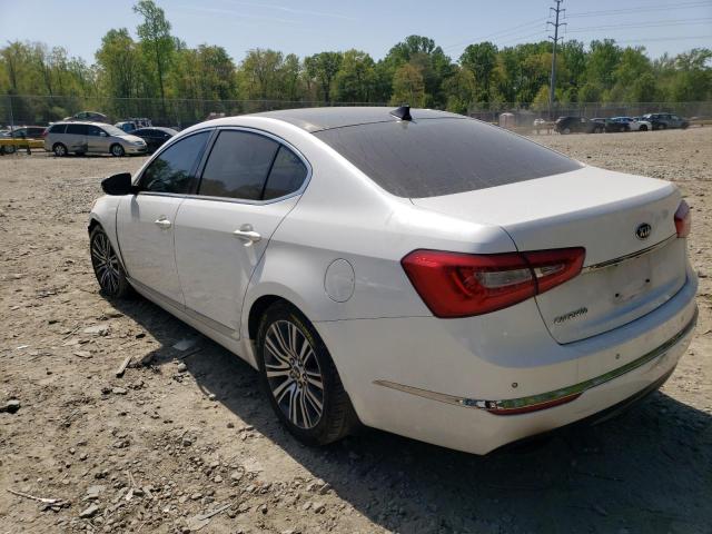 KNALN4D78E5121265 - 2014 KIA CADENZA PREMIUM WHITE photo 2