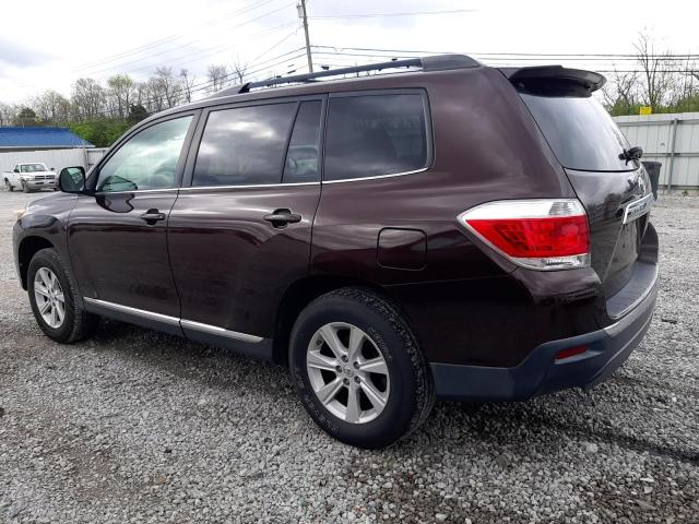 5TDZK3EHXBS028714 - 2011 TOYOTA HIGHLANDER BASE MAROON photo 2