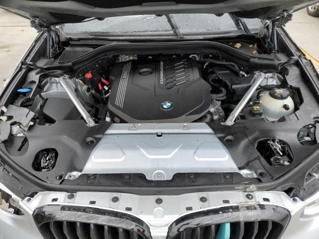 5UX2V5C0XM9F44561 - 2021 BMW X4 XDRIVEM40I SILVER photo 12