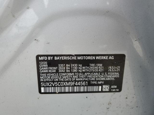 5UX2V5C0XM9F44561 - 2021 BMW X4 XDRIVEM40I SILVER photo 14