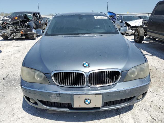 WBAHN83537DT75715 - 2007 BMW 750 BLUE photo 5