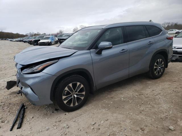 5TDGZRBH8NS207431 - 2022 TOYOTA HIGHLANDER XLE Mavi foto 1