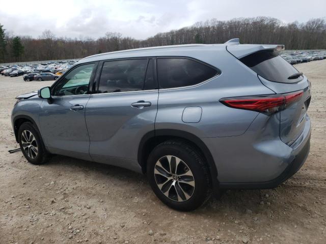 5TDGZRBH8NS207431 - 2022 TOYOTA HIGHLANDER XLE Mavi foto 2