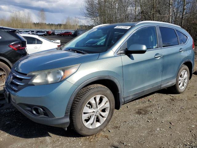 2HKRM4H74CH631054 - 2012 HONDA CR-V EXL BLUE photo 1