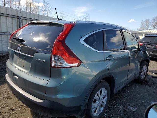 2HKRM4H74CH631054 - 2012 HONDA CR-V EXL BLUE photo 3