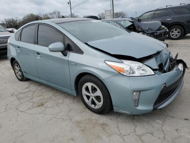 JTDKN3DU3E1754102 - 2014 TOYOTA PRIUS TURQUOISE photo 4