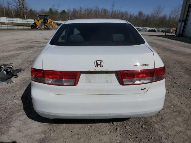 1HGCM56394A172366 - 2004 HONDA ACCORD LX WHITE photo 6