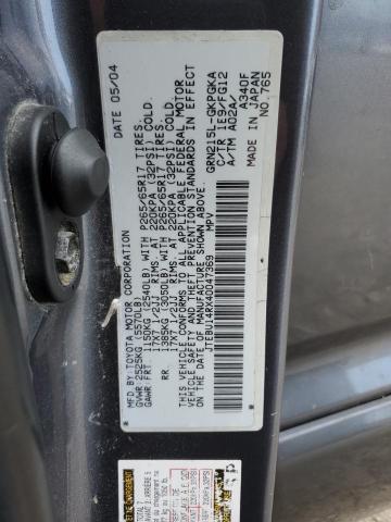 JTEBU14RX40047369 - 2004 TOYOTA 4RUNNER SR5 GRAY photo 13