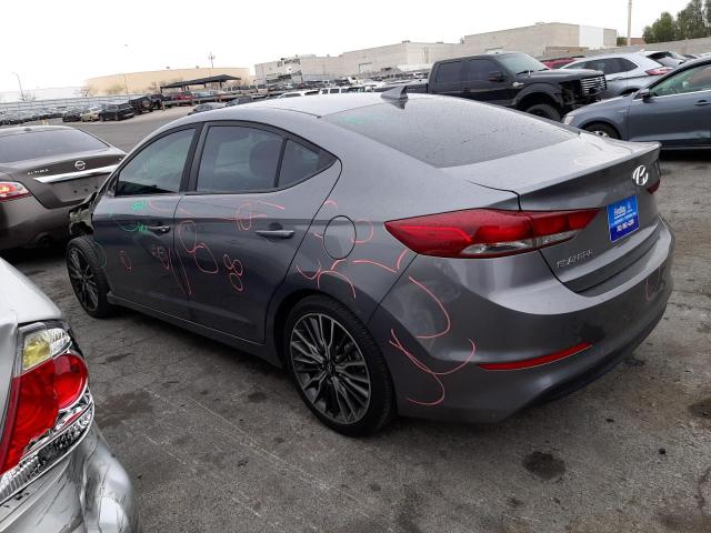 5NPD84LF6JH313172 - 2018 HYUNDAI ELANTRA SEL GRAY photo 2