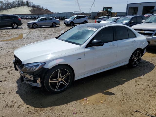 55SWF6EB7GU114643 - 2016 MERCEDES-BENZ C 450 4MATIC AMG WHITE photo 1