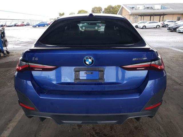 WBY73AW07PFR45505 - 2023 BMW I4 EDRIVE 40 BLUE photo 6