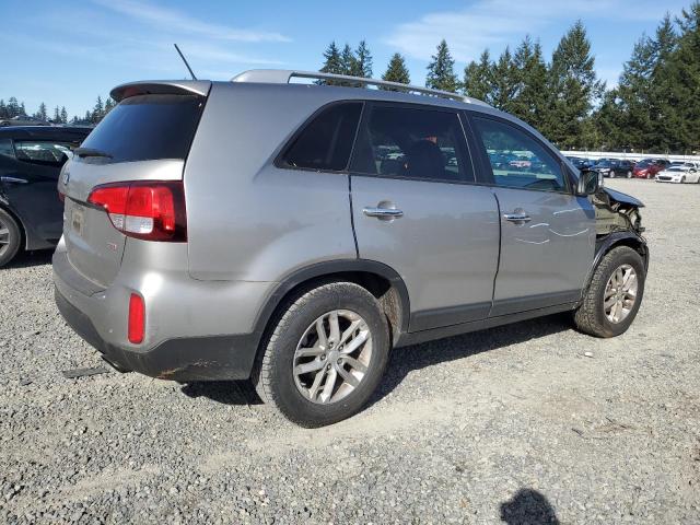 5XYKT3A68EG442241 - 2014 KIA SORENTO LX SILVER photo 3