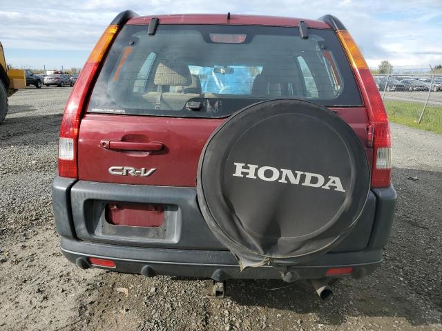 SHSRD774X4U210666 - 2004 HONDA CR-V LX RED photo 6