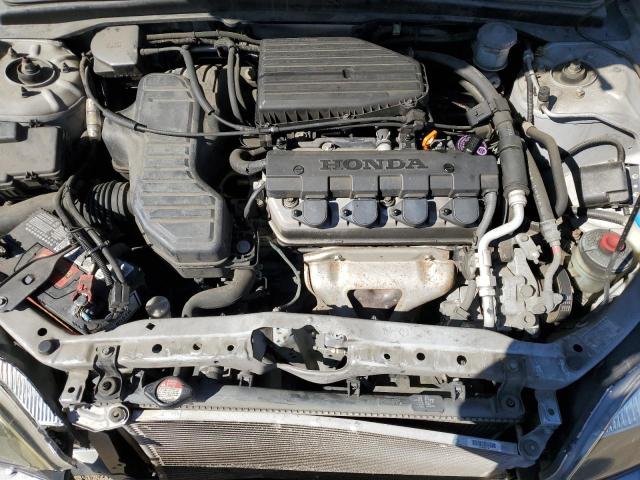 2HGES16622H579705 - 2002 HONDA CIVIC LX SILVER photo 11