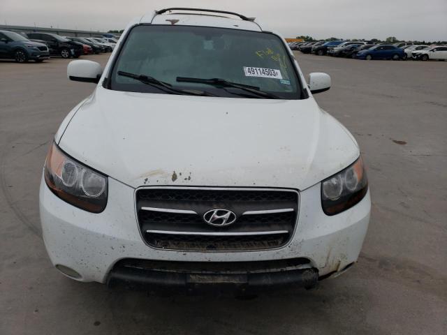 5NMSH13E17H128739 - 2007 HYUNDAI SANTA FE SE WHITE photo 5