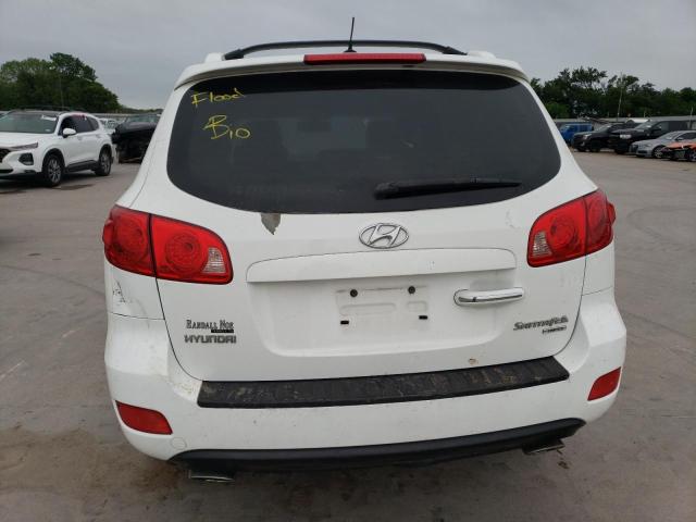 5NMSH13E17H128739 - 2007 HYUNDAI SANTA FE SE WHITE photo 6