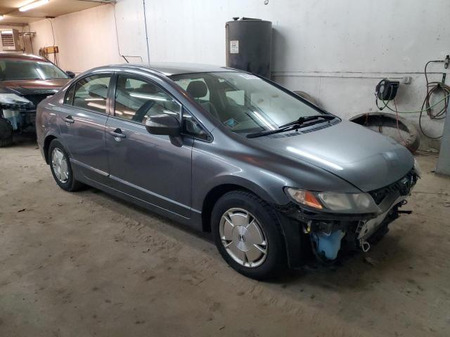 JHMFA36289S007165 - 2009 HONDA CIVIC HYBRID GRAY photo 4