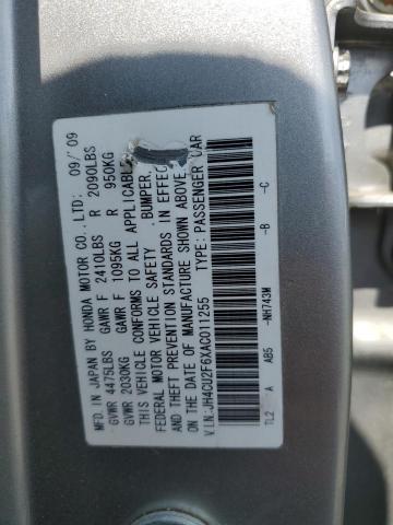 JH4CU2F6XAC011255 - 2010 ACURA TSX SILVER photo 13