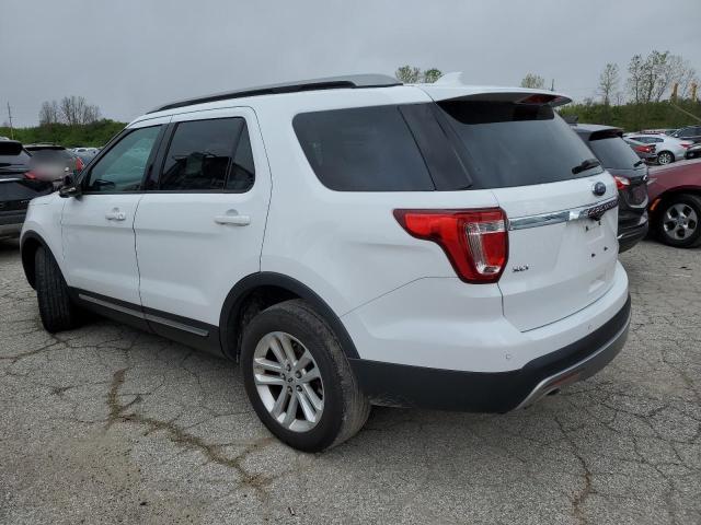 1FM5K7D87HGD82941 - 2017 FORD EXPLORER XLT WHITE photo 2