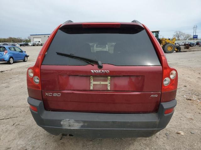 YV4CZ592861308215 - 2006 VOLVO XC90 MAROON photo 6