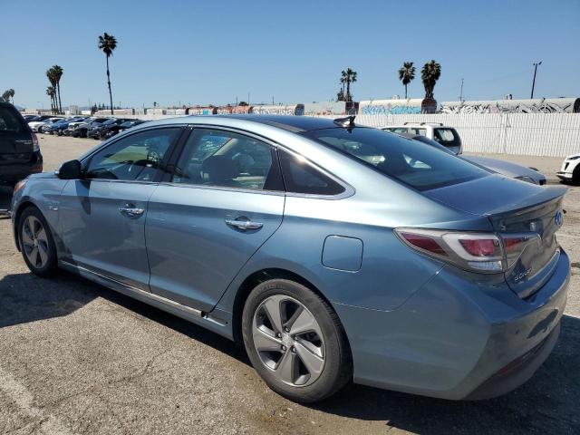 KMHE34L16GA034629 - 2016 HYUNDAI SONATA HYBRID BLUE photo 2