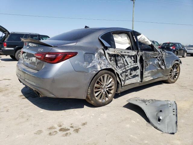 JN1EV7AP6JM364559 - 2018 INFINITI Q50 LUXE SILVER photo 3