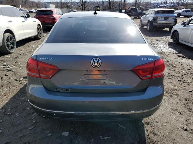 1VWCN7A30EC012412 - 2014 VOLKSWAGEN PASSAT SEL GRAY photo 6