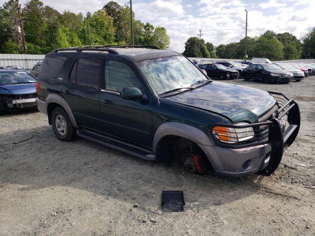 5TDBT44A91S033832 - 2001 TOYOTA SEQUOIA sr SR5 GREEN photo 4