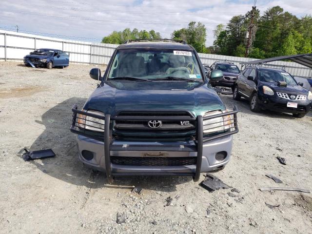 5TDBT44A91S033832 - 2001 TOYOTA SEQUOIA sr SR5 GREEN photo 5