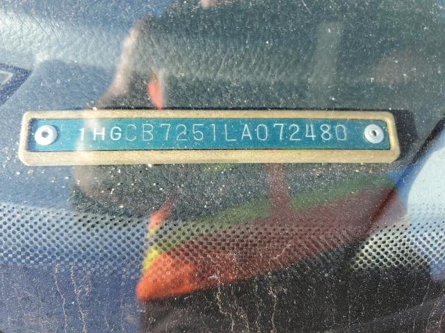 1HGCB7251LA072480 - 1990 HONDA ACCORD LX BLUE photo 12