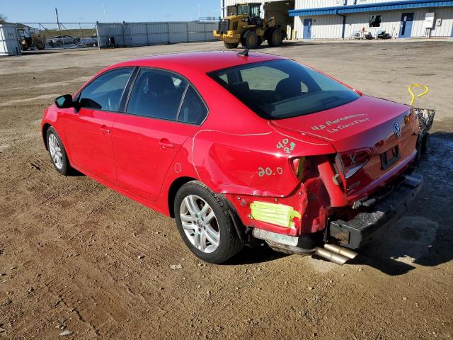 3VW2K7AJ8FM220198 - 2015 VOLKSWAGEN JETTA BASE RED photo 2