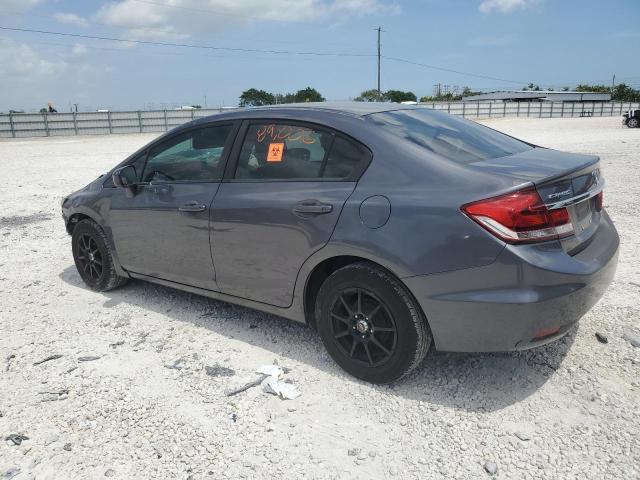 19XFB2F52FE038817 - 2015 HONDA CIVIC LX GRAY photo 2