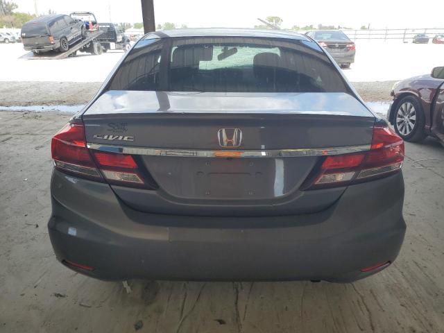 19XFB2F52FE038817 - 2015 HONDA CIVIC LX GRAY photo 6