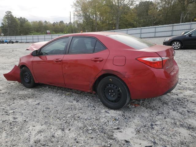 5YFBURHE2EP138864 - 2014 TOYOTA COROLLA L RED photo 2