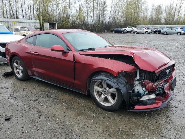 1FA6P8TH7F5377089 - 2015 FORD MUSTANG RED photo 4