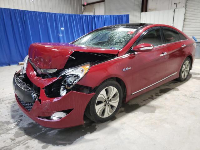 KMHEC4A40EA115846 - 2014 HYUNDAI SONATA HYBRID RED photo 1