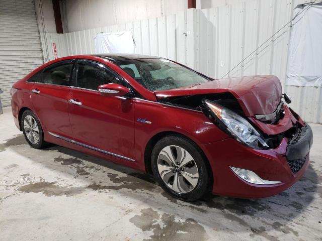 KMHEC4A40EA115846 - 2014 HYUNDAI SONATA HYBRID RED photo 4