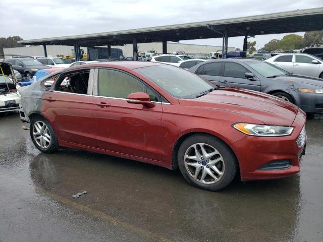 3FA6P0H72ER397201 - 2014 FORD FUSION SE MAROON photo 4