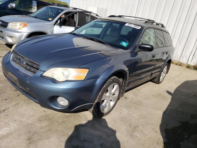 4S4BP61C367350010 - 2006 SUBARU OUTBACK OUTBACK 2.5I BLUE photo 1