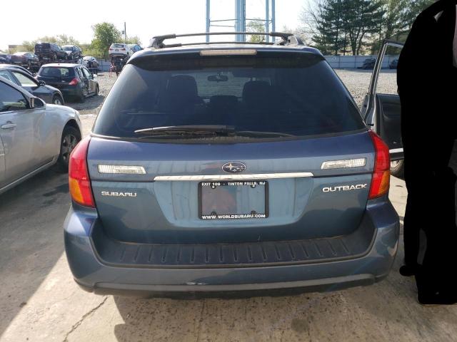 4S4BP61C367350010 - 2006 SUBARU OUTBACK OUTBACK 2.5I BLUE photo 6