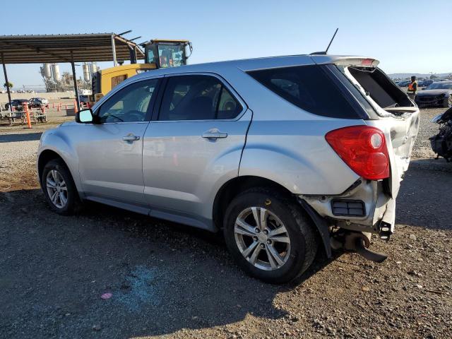 1GNALAEKXFZ101134 - 2015 CHEVROLET EQUINOX LS SILVER photo 2