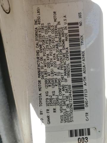 5TETX22N27Z344288 - 2007 TOYOTA TACOMA ACCESS CAB Ağ foto 13