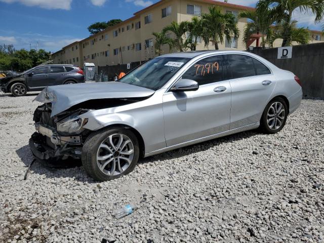 55SWF4KB4JU249224 - 2018 MERCEDES-BENZ C 300 4MATIC SILVER photo 1