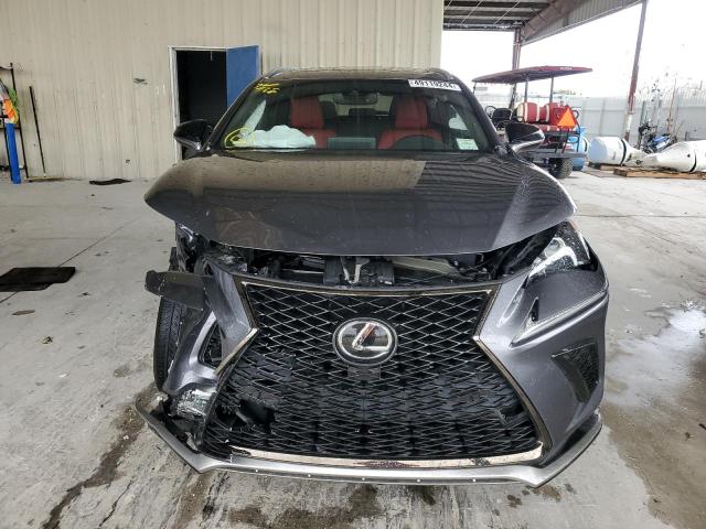 JTJSARBZ5M2200370 - 2021 LEXUS NX 300 BASE GRAY photo 5