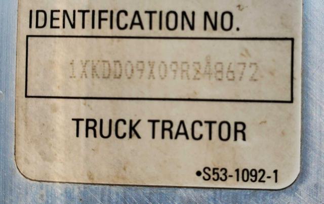 1XKDD09X09R248672 - 2009 KENWORTH CONSTRUCTI T800 BLUE photo 10