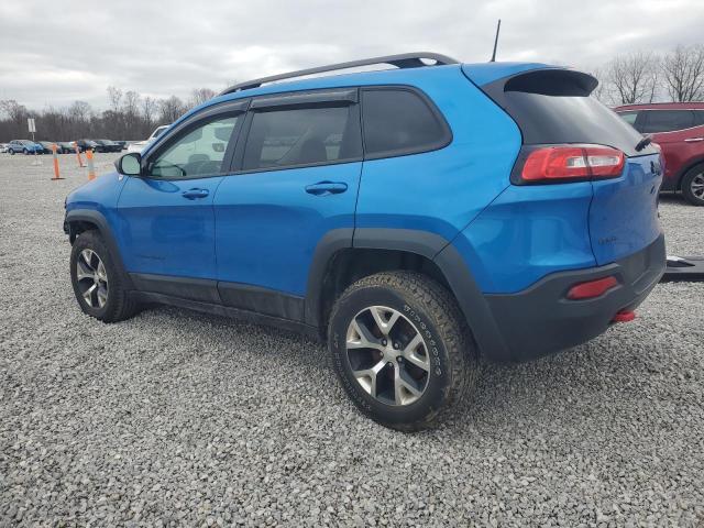 1C4PJMBB7HW665424 - 2017 JEEP CHEROKEE TRAILHAWK BLUE photo 2