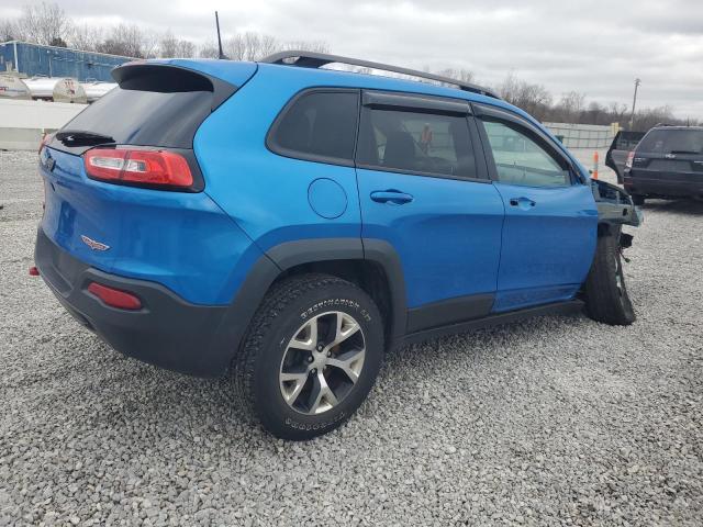 1C4PJMBB7HW665424 - 2017 JEEP CHEROKEE TRAILHAWK BLUE photo 3