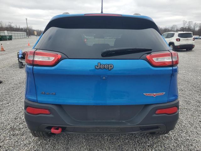 1C4PJMBB7HW665424 - 2017 JEEP CHEROKEE TRAILHAWK BLUE photo 6