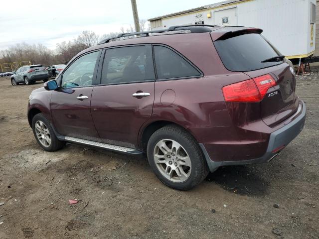 2HNYD28278H519315 - 2008 ACURA MDX BURGUNDY photo 2