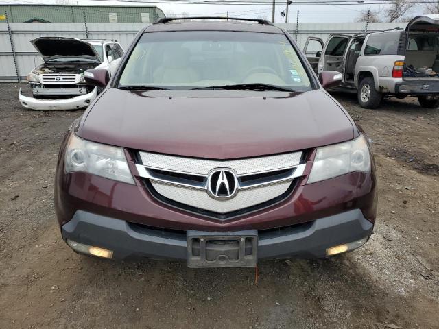 2HNYD28278H519315 - 2008 ACURA MDX BURGUNDY photo 5